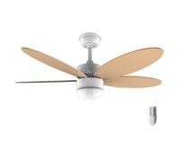 Cecotec Ventilateur de plafond Energysilence Aero 4260 Orange, 40 W, moteur DC, diamètre 42 ”avec 5 lames réversibles, lumière LED, télécommande, minuterie, 6 vitesses