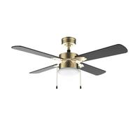 Cecotec - Ventilateur de Plafond avec Lumière EnergySilence Aero 450 GoldBlack - 50 W, Diamètre 106 cm, Lampe Intégrée