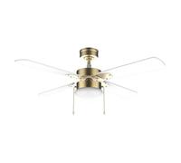 Cecotec - Ventilateur de Plafond avec Lumière EnergySilence Aero 450 GoldWhite - 50 W, Diamètre 106 cm, Lampe Intégrée