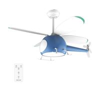 Cecotec Ventilateur De Plafond Avec Lumière EnergySilence Aero 4600 Helicopter. 36 W, Diamètre 100 cm, 6 Vitesses, 4 Pales, LED 32 W et Minuterie, Mode Été/Hiver