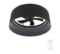 Cecotec Ventilateur De Plafond Avec Lumière EnergySilence LampAero 650 Black Design. 20 W, Diamètre 43 cm, 6 vitesses et 5 Pales, Lampe LED, Télécommande, Été/Hiver