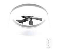 Cecotec Ventilateur de Plafond avec Lumière EnergySilence LampAero 650 White Design. 20 W, Diamètre 43 cm, 6 vitesses et 5 Pales, Lampe LED, Télécommande, Été/Hiver