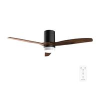 Cecotec Ventilateur plafond LED EnergySilence Aero 4600 Moteur DC 38W LED 18W Arctic Black&Chocolate