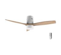 Cecotec Ventilateur de Plafond avec Lumière LED Energysilence Aero 5600 Classic. 40W, Moteur DC, Diamètre 132 cm, Lampe LED 18W, Minuteur, 6 Vitesses, Télécommande, Fonction Été/Hiver