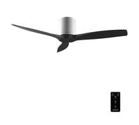 Cecotec Ventilateur de Plafond avec Télécommande de 52" EnergySilence Aero 5400 Classic Iron&Black. Moteur DC 40W, 3 Pales, 6 Vitesses, Minuterie jusqu'à 8h, Mode Hiver/Été