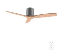 Cecotec Ventilateur de plafond EnergySilence Aero 5400 – 52" télécommande, DC 40W, Iron&LightWood