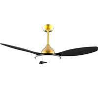 Cecotec Ventilateur de plafond de avec lumière EnergySilence 4800 Light GoldBlack. 36 W, moteur DC, diamètre 48", lumière LED de 36W, télécommande, minuterie, 6 vitesses et 3 pales.