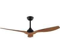 Cecotec Ventilateur de plafond de EnergySilence Aero 5200 BlackWood, moteur DC 36W, diamètre 132 cm, minuterie, été et hiver, rotation des pales de, hauteur réglable 12,5 ou 25 cm, Silent