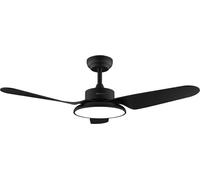 Cecotec Ventilateur de plafond de EnergySilence Aero 5200 Light Black Motor DC de 30W, 43", lumière LED de 22W, 3 stores, 3 pales, minuterie programmable, mode hiver/été, 6 vitesses
