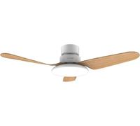 Cecotec Ventilateur de plafond de EnergySilence Aero 5200 Light LightMoteur bois DC de 30W, 43", lumière LED de 22W, 3 écrans, 3 pales, minuterie programmable, mode hiver/été, 6 vitesses