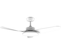 Cecotec Ventilateur de plafond de EnergySilence Aero 5200 Light White Motor DC de 30W, 43", lumière LED de 22W, 3 stores, 3 pales, minuterie programmable, mode hiver/été, 6 vitesses