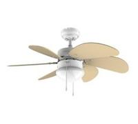 Cecotec Ventilateur plafond EnergySilence 3600 Vision SunLight 50 W Ø92 cm lampe 3 vit. blanc/jaune