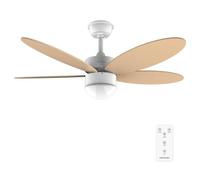 Cecotec Ventilateur de plafond Energysilence Aero 4260 Orange, 40 W, moteur DC, diamètre 42 ”avec 5 lames réversibles, lumière LED, télécommande, minuterie, 6 vitesses