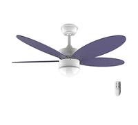 Cecotec Ventilateur de plafond Energysilence Aero 4260 Purple, 40 W, Moteur DC, Diamètre 42”, 5 Lames Réversibles, Lumière LED, Télécommande, Minuterie, 6 Vitesses