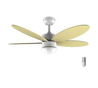 Cecotec Ventilateur de plafond Energysilence Aero 4260 Sunlight, 40 W, moteur DC, diamètre 42 ”avec 5 lames réversibles, lumière LED, télécommande, minuterie, 6 vitesses