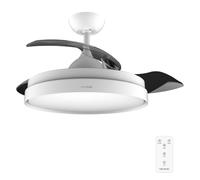 Cecotec Ventilateur de plafond EnergySilence Aero 4280 – pales rétractables, lampe, blanc
