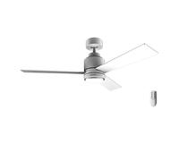 Cecotec Ventilateur de plafond Energysilence Aero 4850 Style blanc, 30 W, diamètre 48 "avec 3 lames, télécommande, moteur DC, 6 vitesses, mode d'hiver-été et brise naturelle