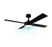 Cecotec Ventilateur de Plafond EnergySilence Aero 5200 Line, Télécommande, Minuterie, Éclairage LED, 60 W, Moteur en Cuivre, 52", 4 Pales, 3 Vitesses, Fonction Hiver
