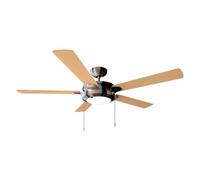 Cecotec Ventilateur de Plafond EnergySilence Aero 540. 60 W, Diamètre de 132 cm, 5 Pales Réversibles, 3 Vitesses, Fonction Hiver Noyer (Diamètre 132 cm)