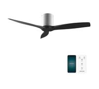 Cecotec Ventilateur de Plafond EnergySilence Aero 5500 Aqua IronBlack Connected Moteur DC 40W Diamètre 132 cm Basse
