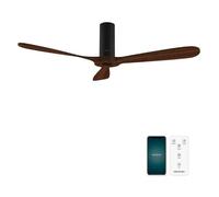 Cecotec Ventilateur de plafond EnergySilence Aero 5500 Black Aqua Connecté, Wi‑Fi, télécommande, 52"