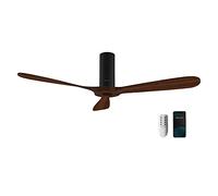 Cecotec Ventilateur de Plafond EnergySilence Aero 5500 Black Aqua Connecté, Télécommande, Wifi, 40 W, Diamètre 52", 3 Lames, Protection IP44, Mode Hiver-Été, Minuterie