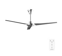 Cecotec Ventilateur De Plafond Avec Lumière EnergySilence Aero 4800 Pro. 93 W, Diamètre 132 cm, Lampe Intégrée, Minuterie, 5 Vitesses et 3 Pales, Mode Été/Hiver