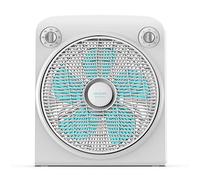 Cecotec Ventilateur de Sol EnergySilence 6000 PowerBox White. 5 Pales de 12" (30cm) de Diamètre, 3 Vitesses, Moteur en Cuivre, Grille Rotative, Minuterie de 2 h, 50 W.