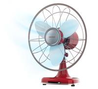 Cecotec Ventilateur de Table EnergySilence 1090 RetroDesk Design, 40W Puissance, 12 Pouces, Design Unique et Élégant, 3 Pales Aérodynamiques, 3 Vitesses, Oscillation 80º, Inclinaison Réglable