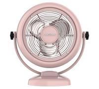 Cecotec - Ventilateur de Table EnergySilence 800 RetroDesk Pink - 20 W, Diamètre 25 cm, 3 pales, 2 Vitesses, Design Soigné, Utilisation Facile