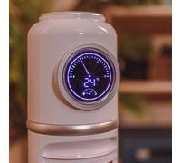 Cecotec - Ventilateur de Colonne EnergySilence 1090 Skyline Retro Smart White - 40 W, Diamètre 81 cm, LED et Télécommande, 3 Vitesses, 3 Modes, Minuterie 12 Heures, Oscillation á 72º