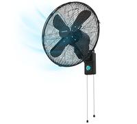 Cecotec - Ventilateur Muraux EnergySilence 4500 Power Wall Black - 50 W, Diamètre 25 cm, 4 Pales, Utilisation Facile, 3 Vitesses, Montage Facile