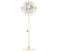Cecotec - Ventilateur sur Pied EnergySilence 250 ClassicStyle Beige - 25 W, Diamètre 25 cm, 3 Pales et Hauteur Réglable, Inclinaison Réglable et 2 Vitesses, Design soigné, Utilisation Facile