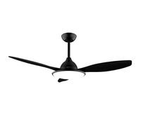 Cecotec - Ventilateur de Plafond avec Lumière EnergySilence 4800 Light Black - 36 W, Diamètre 122 cm, LED 36 W et Télécommande, 6 Vitesses et 3 Pales, Minuterie 8 Heures, Mode Été/Hiver