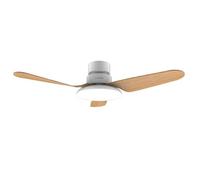 Cecotec Ventilateur de plafond de EnergySilence Aero 5200 Light LightMoteur bois DC de 30W, 43", lumière LED de 22W, 3 écrans, 3 pales, minuterie programmable, mode hiver/été, 6 vitesses