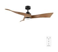 Cecotec Ventilateur de plafond EnergySilence Aero 5285 – Ø132 cm, télécommande, DarkWood