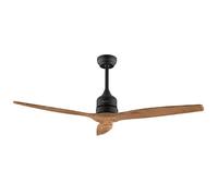 Cecotec Ventilateur De Plafond Avec Lumière EnergySilence Aero 5270 DarkWood. 40 W, Diamètre 132 cm, 6 Vitesses et 3 Pales, Télécommande et Minuterie, Hauteur Réglable, Mode Été/Hiver