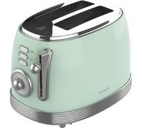 Cecotec Grille-pain Toast & Taste 800 Vintage, 850 W, 2 fentes 3,8 cm, inox, 3 fonctions, vert