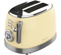 Cecotec Grille-pain Toast & Taste 800 Vintage, 2 fentes 3,8 cm, inox, jaune clair