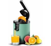 Cecotec Xqueeze RetroJuice 600 Slow Juicer 600 W Noir, Vert, Acier inoxydable