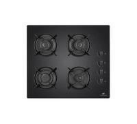 CECTG4VB1 - Table de cuisson au gaz - 4 plaques de cuisson - largeur : 59.4 cm - profondeur : 52.3 cm - noir