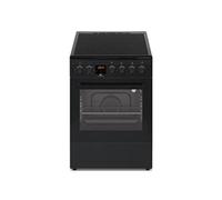 CECV50FCB - Cuisinière - pose libre - largeur : 49.8 cm - profondeur : 67 cm - hauteur : 86 cm - avec système auto-nettoyant noir