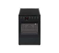 CECV50FCB - Cuisinière - pose libre - largeur : 49.8 cm - profondeur : 67 cm - hauteur : 86 cm - avec système auto-nettoyant noir