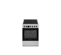 Cuisinière vitrocéramique CONTINENTAL EDISON CECV50FCS - 4 feux - L49.5 x H82.7 xP58 cm- Silver
