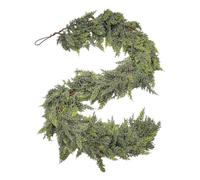 Cedar Garland - Realistic Garland for Fireplace Mantel, Indoor Outdoor Winter Decor with Flexible Wire Core, Home Decoration for Stair Railings, Door, Window Frames, 5.91 Feet