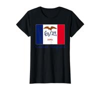 Cedar Rapids Drapeau de l'Iowa Souvenir des États-Unis T-Shirt Graphique avec Valeur
