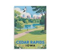 Cedar Rapids Iowa，Puzzle 1000 Pièces Adultes,Jigsaw Puzzle DIY Jouets Enfants Cadeaux Accueil Décors Jouets Jeux Amusants Grand Cadeau Éducatif pour Enfants Impossible Puzzle（50x70cm）-HN40