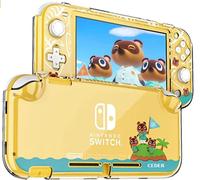 CEDER - Coque de Protection Anti-Rayures Rigide Transparente PC Etuis Antichoc Shell Accessoires Cover Animal Crossing Compatible avec la Nintendo Switch Lite
