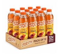Cedevita Vitamin Ice Tea Peach Flavored Drink, 0.5 L Bottles, Pack of 12