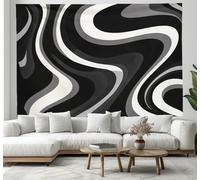 CEDNXOER 3D Effet Rayures Des Années 60 Tapisserie Art Mural Tapisserie Murales, Rétro Ondulé Murale En Tissu Pour Chambre Salon Serviette De Plage Tenture Murale 180×230cm